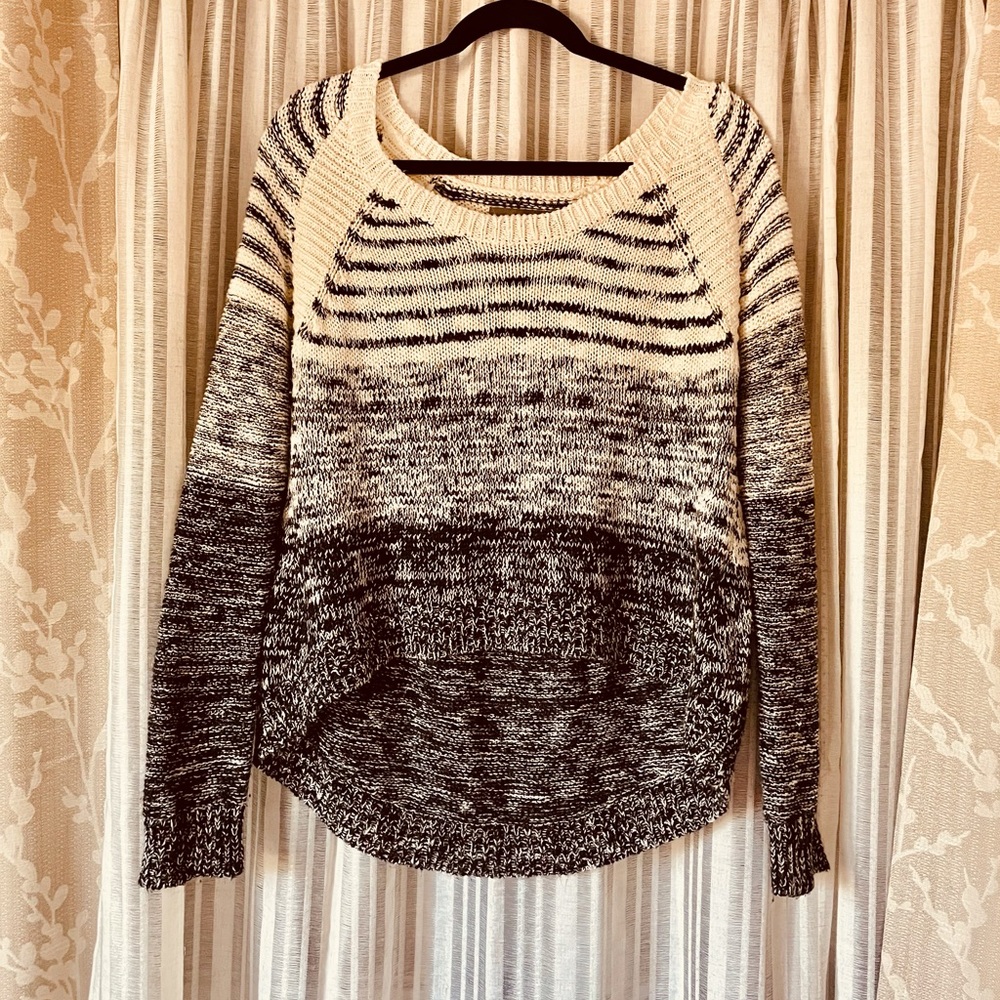 Michael stats Slouchy hi-low Marled Knit sweater